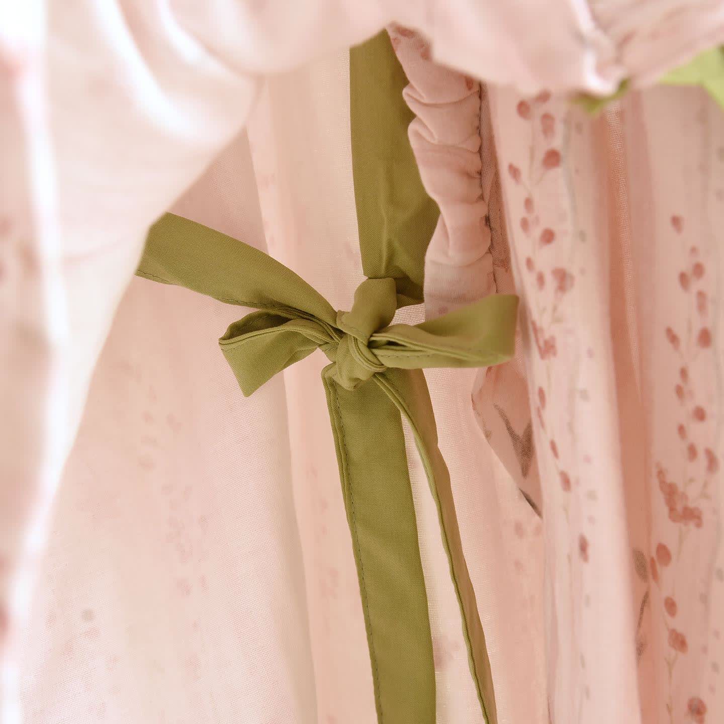 Pink Striped Floral Kimono Loungewear Set