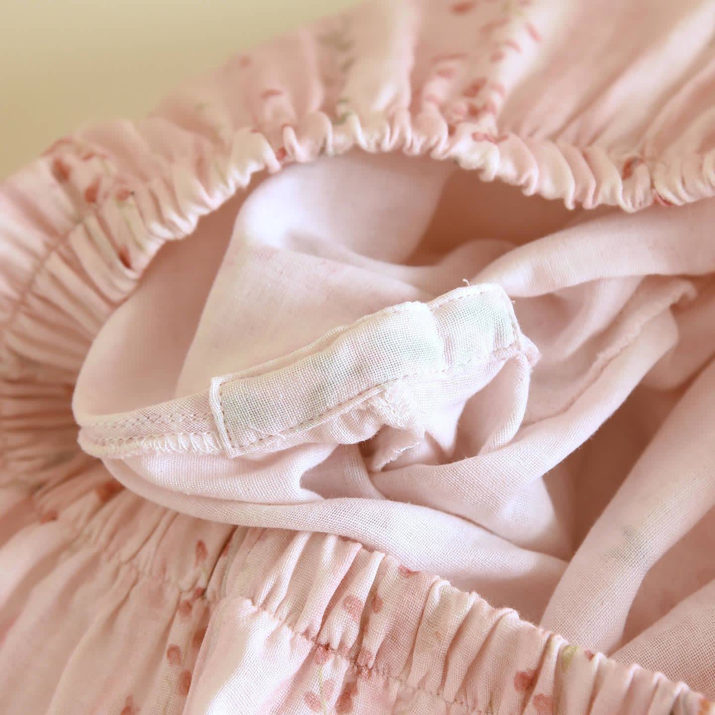 Pink Striped Floral Kimono Loungewear Set