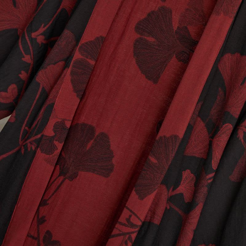 Ownkoti Large Ginkgo Leaf Cotton Kimono Robe - image 6