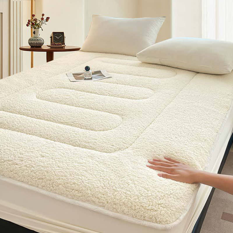 Solid Color Sherpa Warm Fitted Sheet