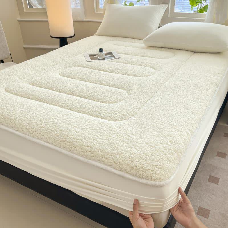 Solid Color Sherpa Warm Fitted Sheet