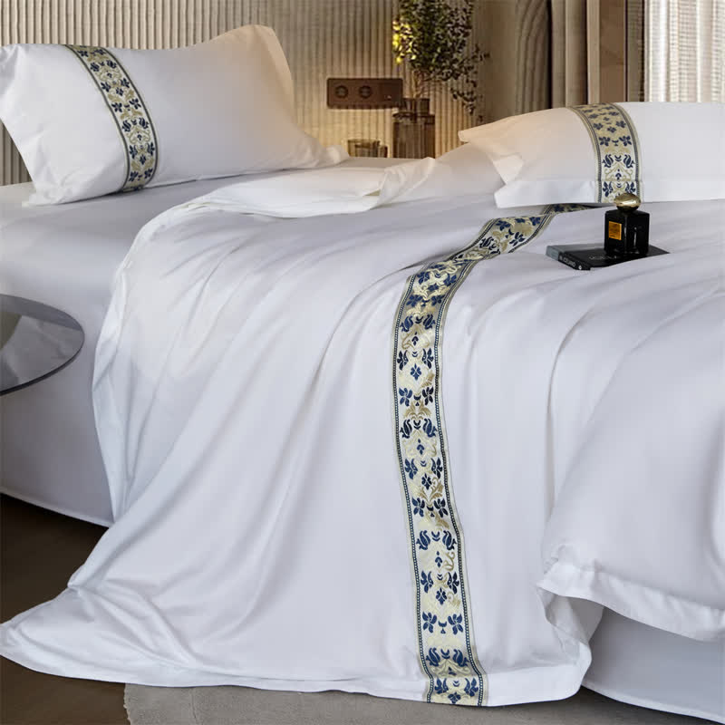 Ownkoti Simple Mediterranean Style Duvet Cover Set(3PCS) - image 2