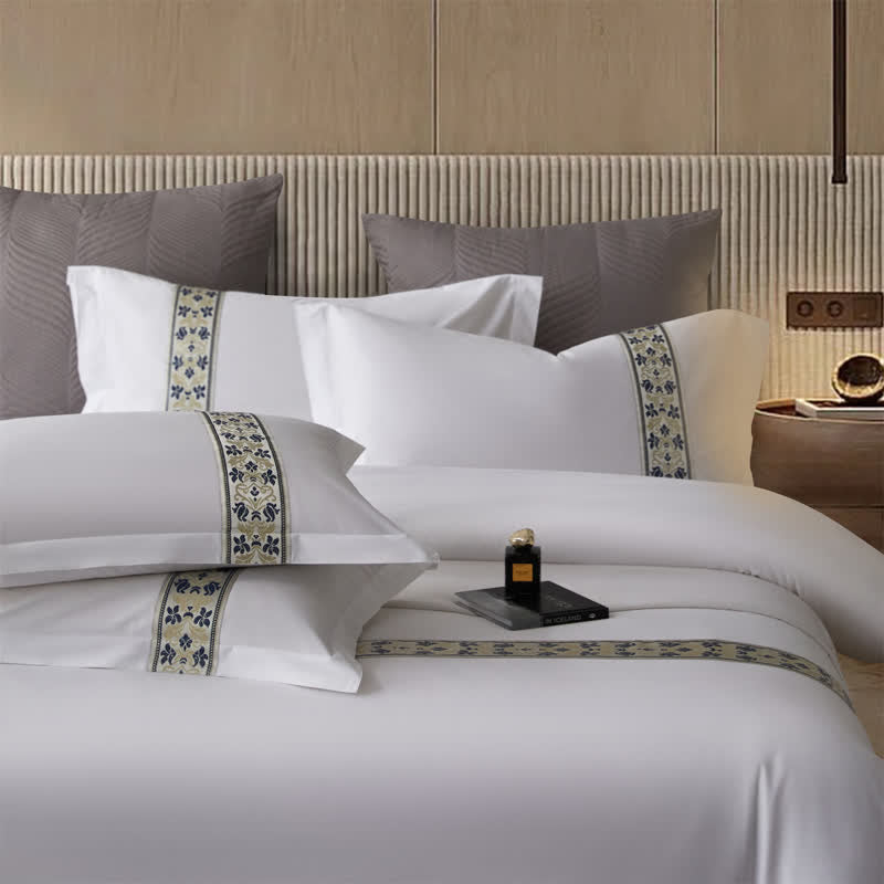 Ownkoti Simple Mediterranean Style Duvet Cover Set(3PCS) - image 4