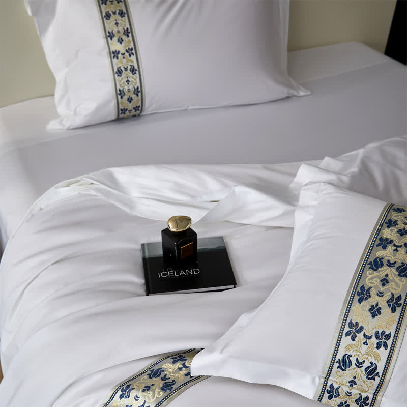 Ownkoti Simple Mediterranean Style Duvet Cover Set(3PCS) - image 6