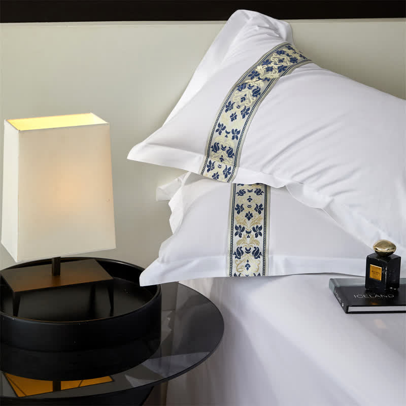 Ownkoti Simple Mediterranean Style Duvet Cover Set(3PCS) - image 7