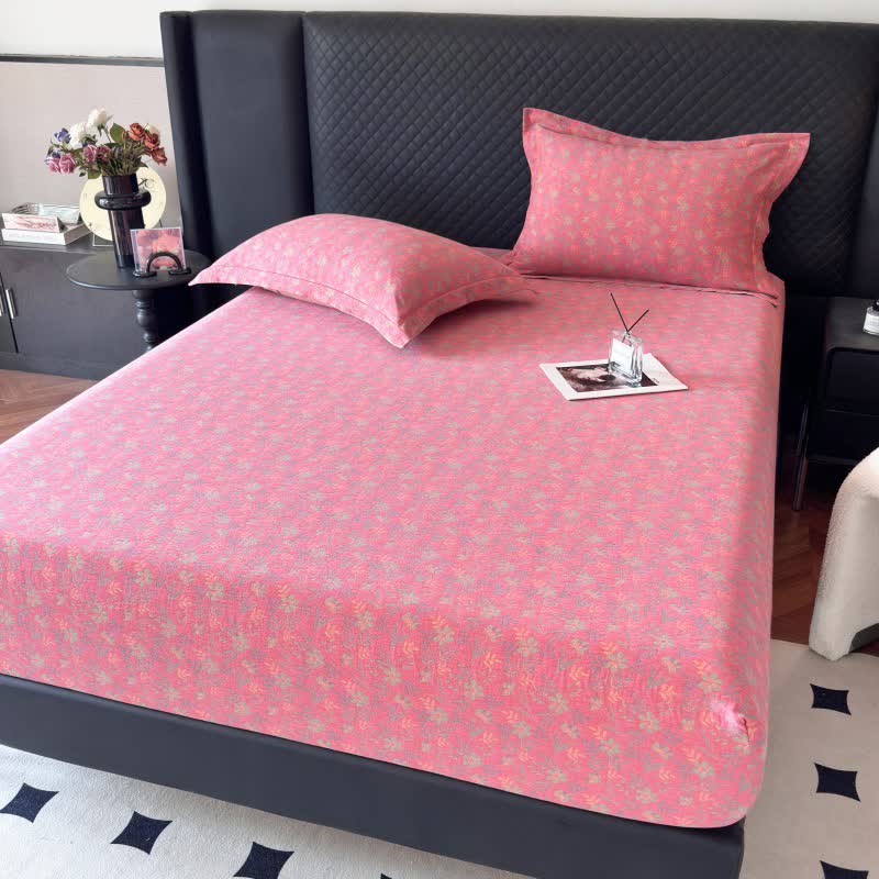 Pastoral Floral Cotton Gauze Fitted Sheet