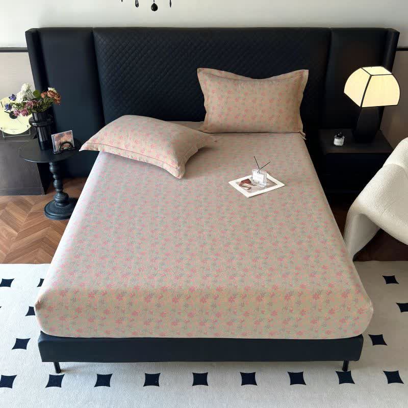 Pastoral Floral Cotton Gauze Fitted Sheet