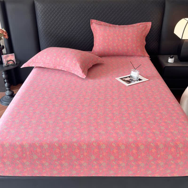 Pastoral Floral Cotton Gauze Fitted Sheet