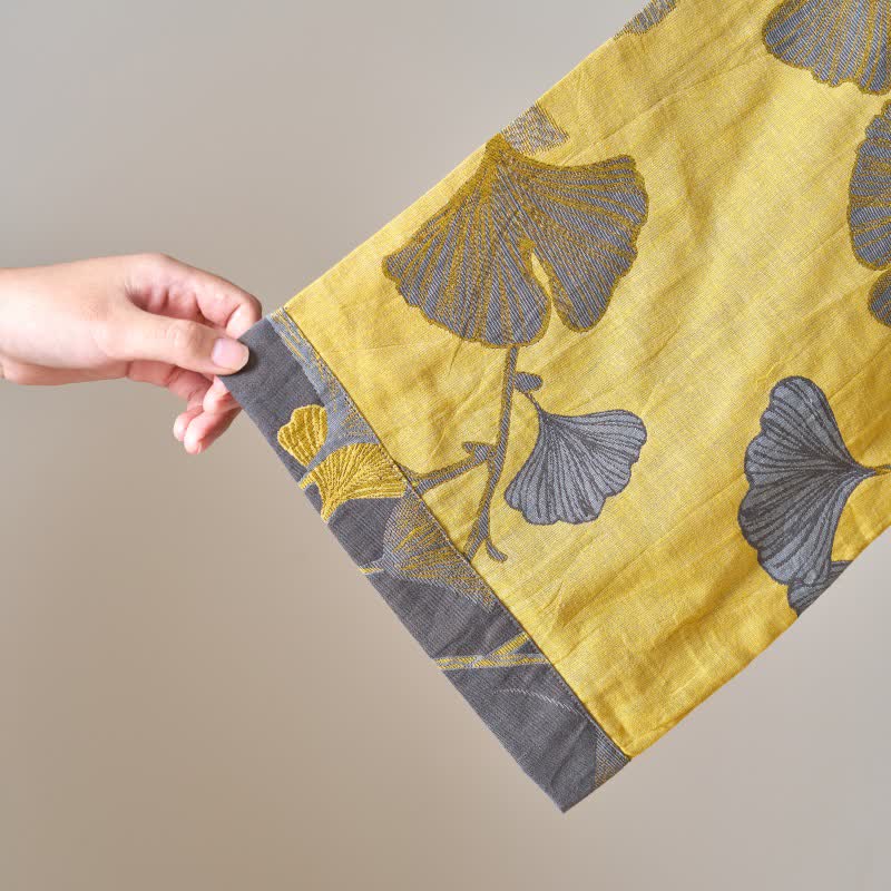 Ownkoti Cotton Gauze Ginkgo Kimono Robe - image 15