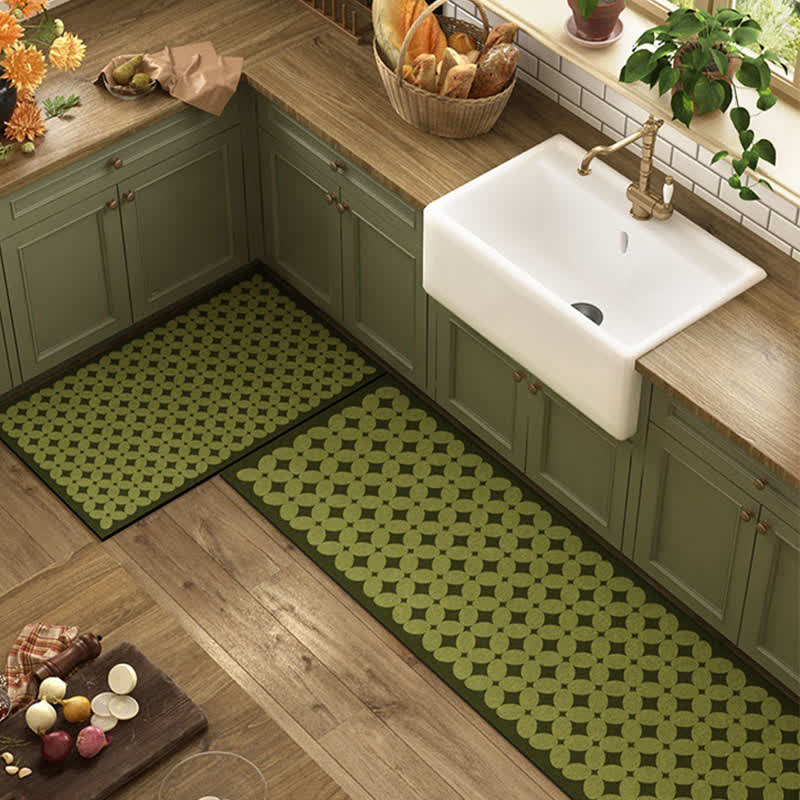 Diatom Mud Vintage Water-absorbent Kitchen Rug