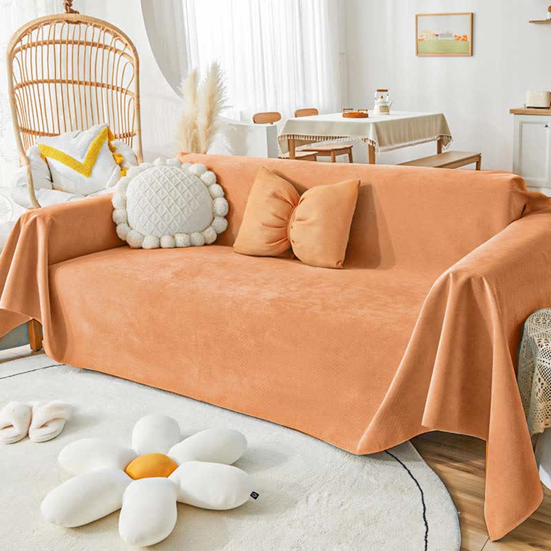 Pure Color Waterproof Pet Couch Cover