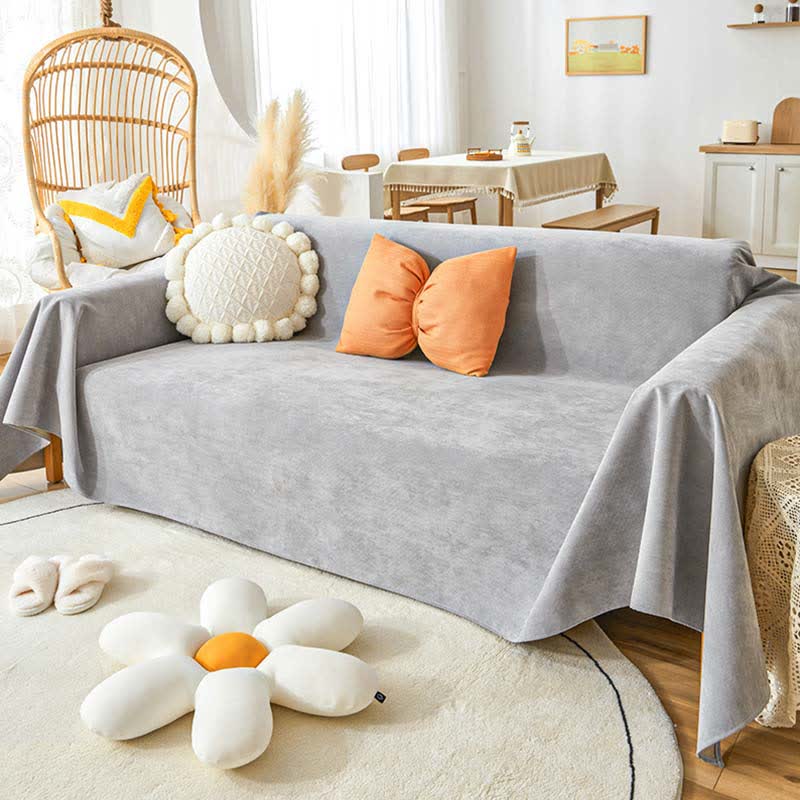 Pure Color Waterproof Pet Couch Cover