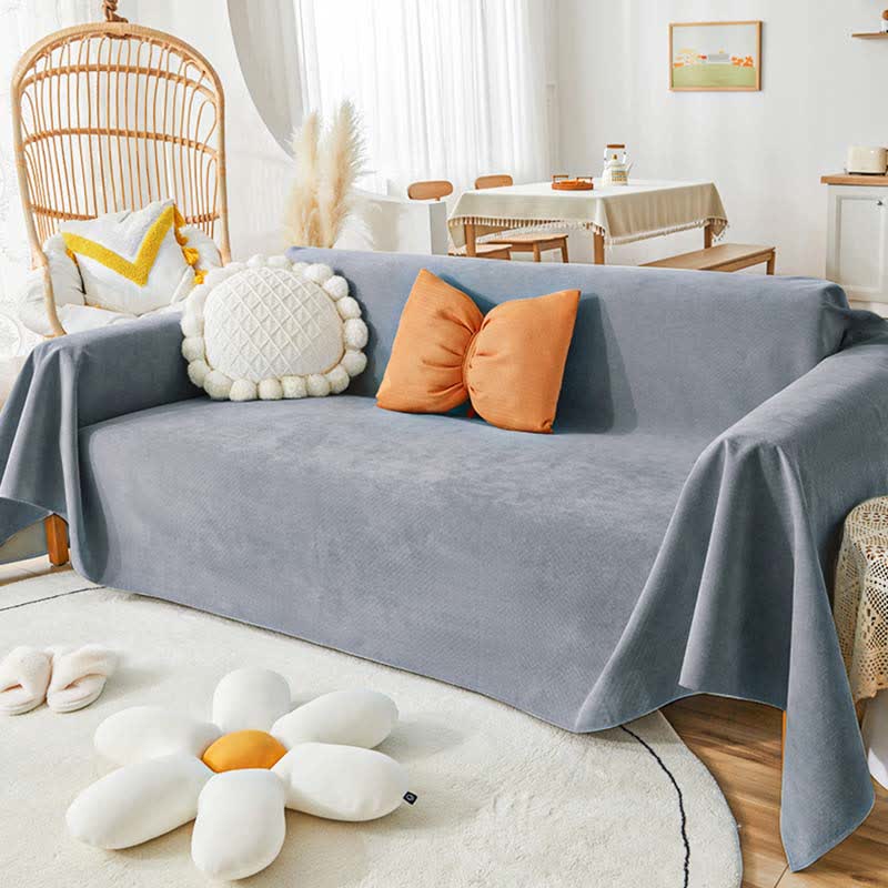 Pure Color Waterproof Pet Couch Cover