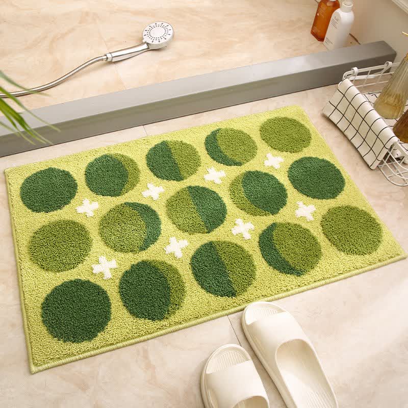 Geometric Pattern Jacquard Non-slip Bath Mat