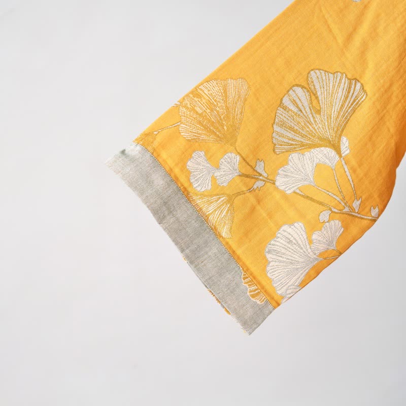Ownkoti Cotton Gauze Ginkgo Kimono Robe - image 53