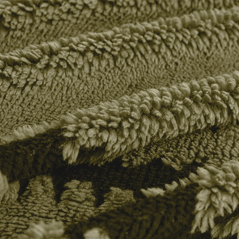 Thick Plush Chenille Stripe Sofa Cover