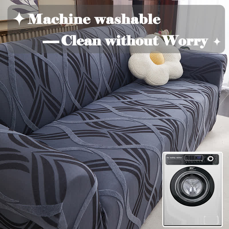 Ownkoti Jacquard Elastic Non-Slip Couch Slipcover - image 3