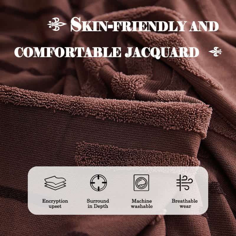 Ownkoti 3D Jacquard Thickened Sofa Cover with Ruffled Skirt - image 4