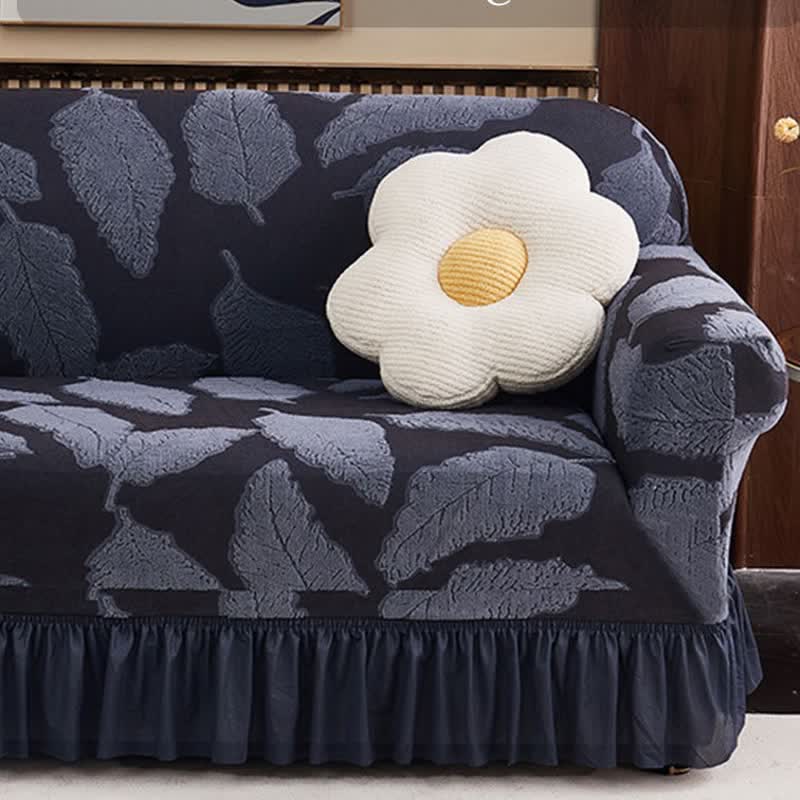 Ownkoti Jacquard Leaf Elastic Full-Wrap Slipcover - image 7