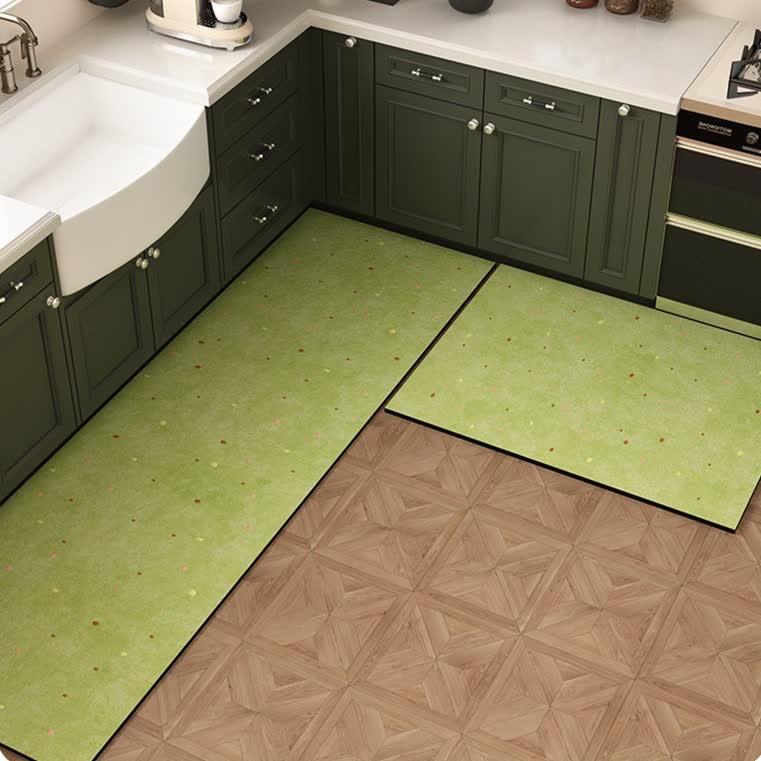 Diatom Mud Minimal Dot Kitchen Rug