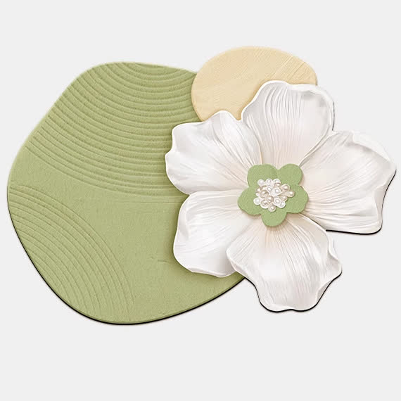 Floral Inspired Diatom Mud Bath Mat