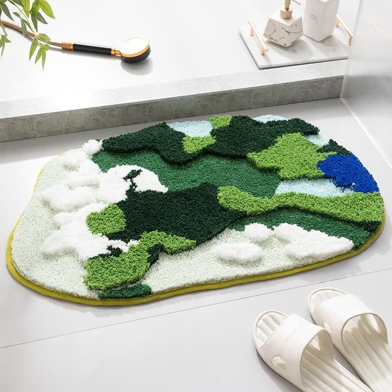 Artistic Abstract Decorative Bath Rug