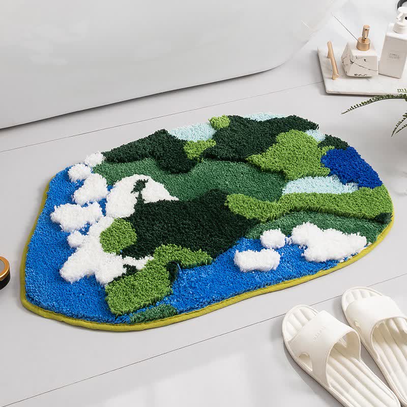Artistic Abstract Decorative Bath Rug