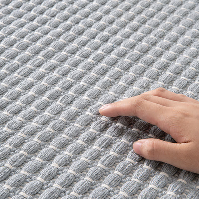 Ownkoti Woven Bath Mat with Tassels