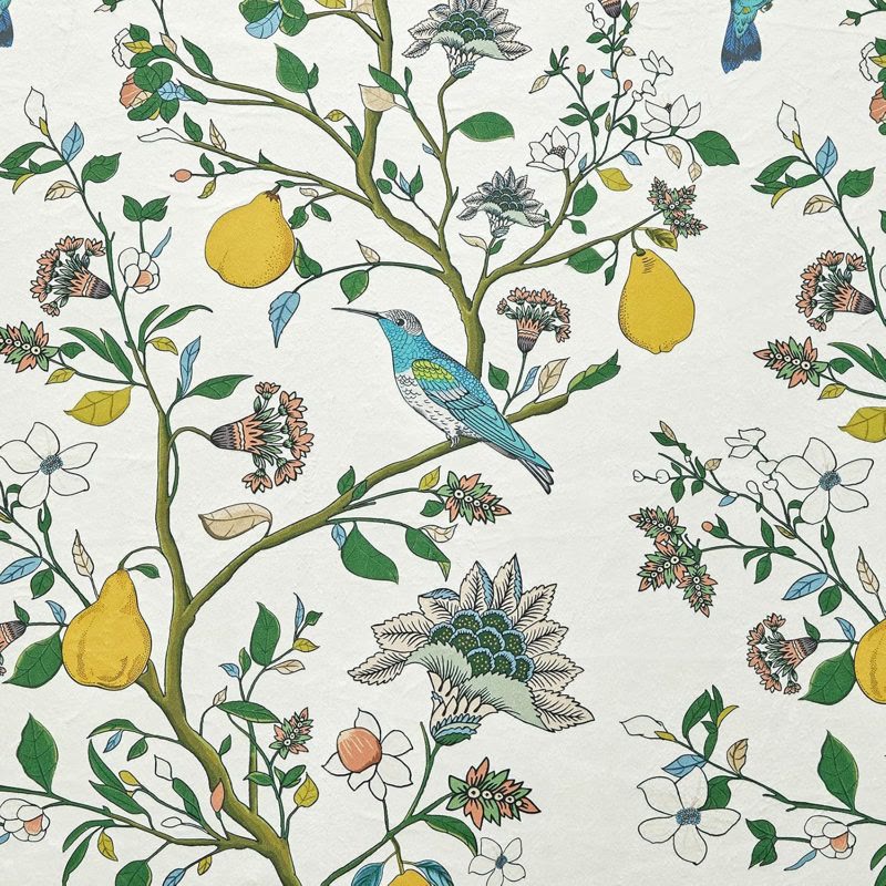 Vintage Country Bird & Floral Curtain