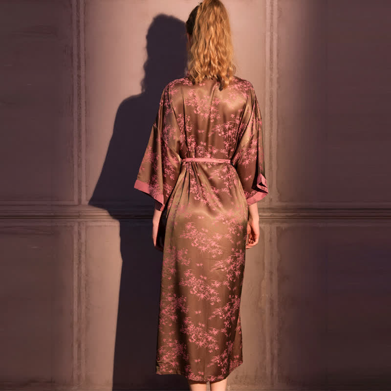 Ownkoti Botanical Branch 3/4 Sleeve Robe - image 5