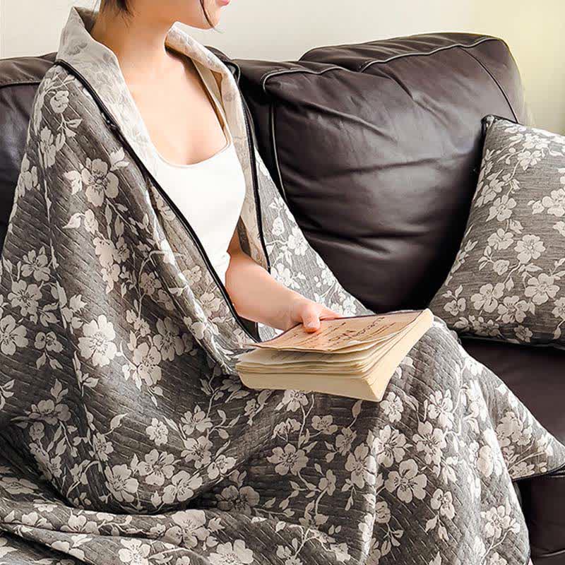 Ownkoti Pastoral Floral Cotton Gauze Quilt Blanket - image 5