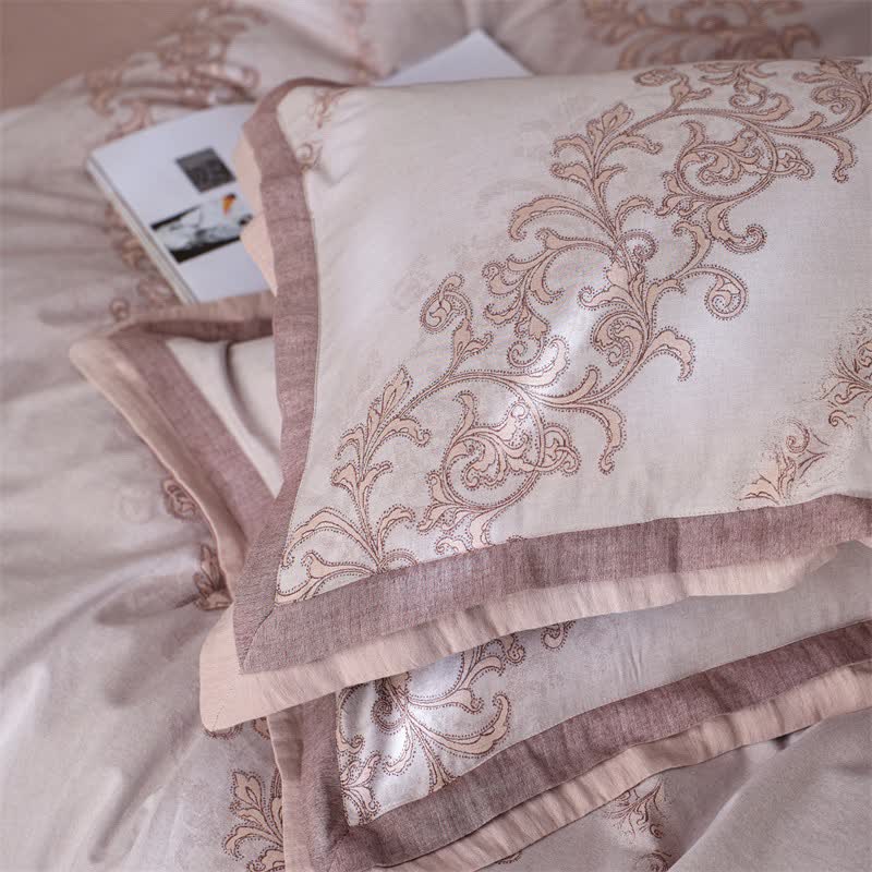 Ownkoti Vintage Pink Cotton Double Gauze Bedding(4PCS) - image 12