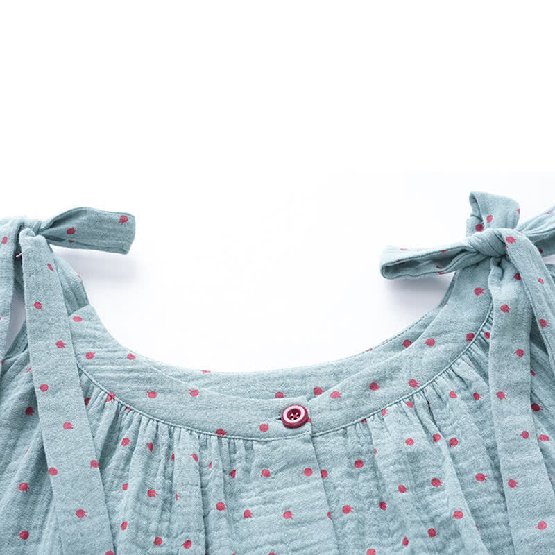 Blue Polka Dot Camisole Nightgown