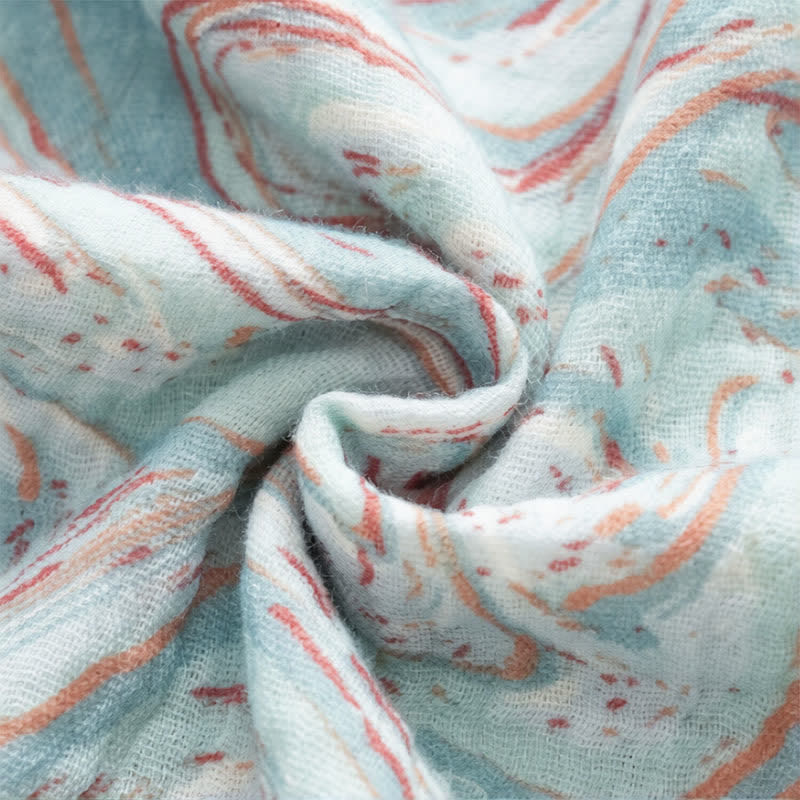 Blue Artistic Wave Camisole Nightgown