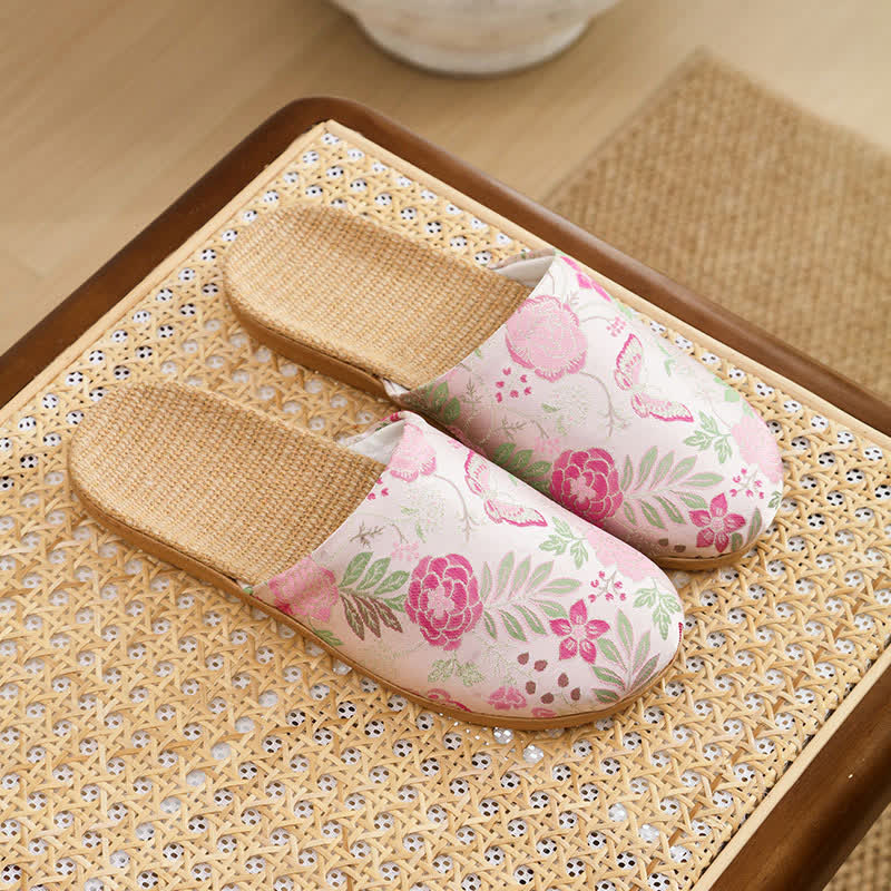 Refresh Floral Closed-Toe House Shoes