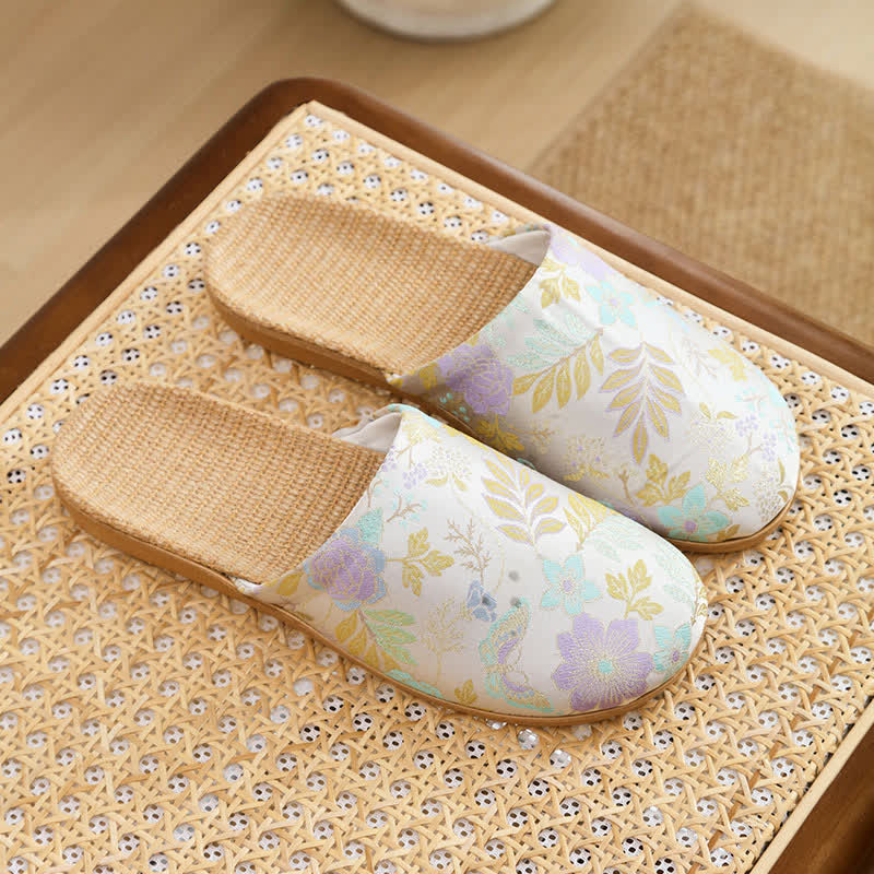 Refresh Floral Closed-Toe House Shoes