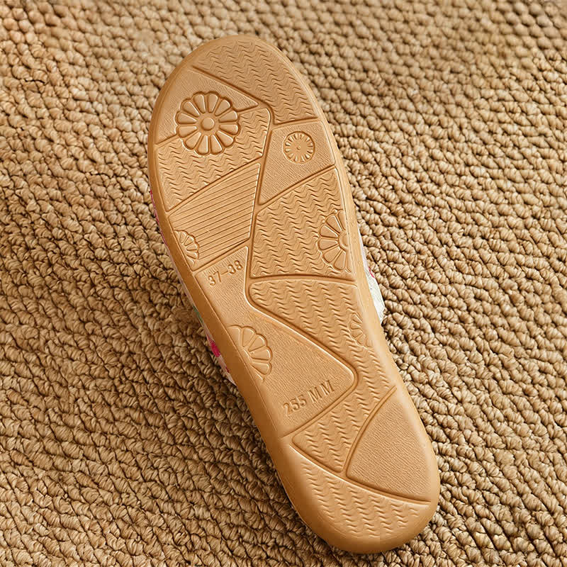 Refresh Floral Closed-Toe House Shoes