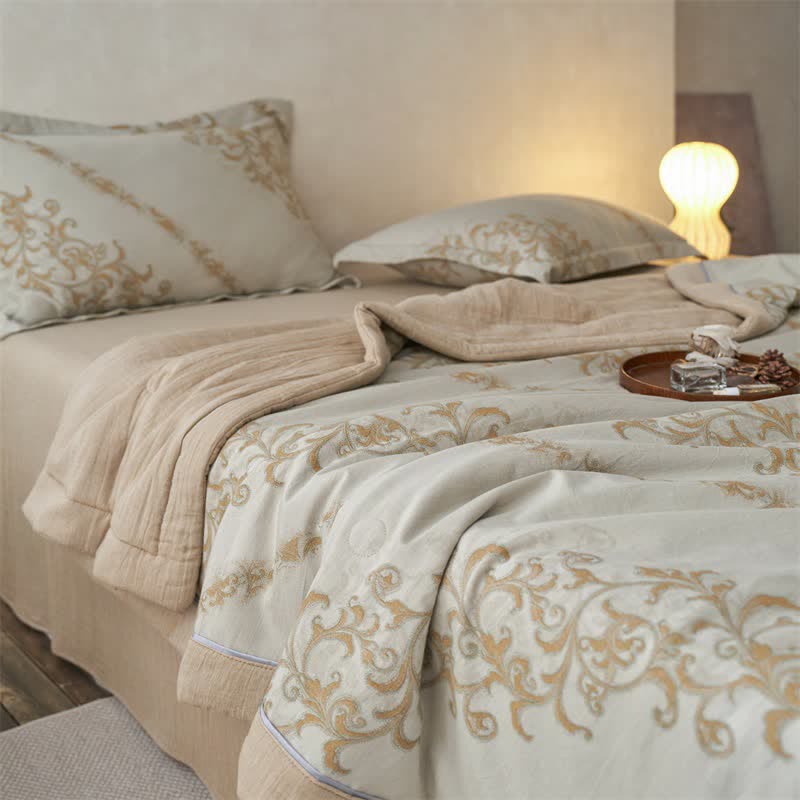 Ownkoti Cotton Gauze Jacquard Ornate Traditional Bedding - image 20