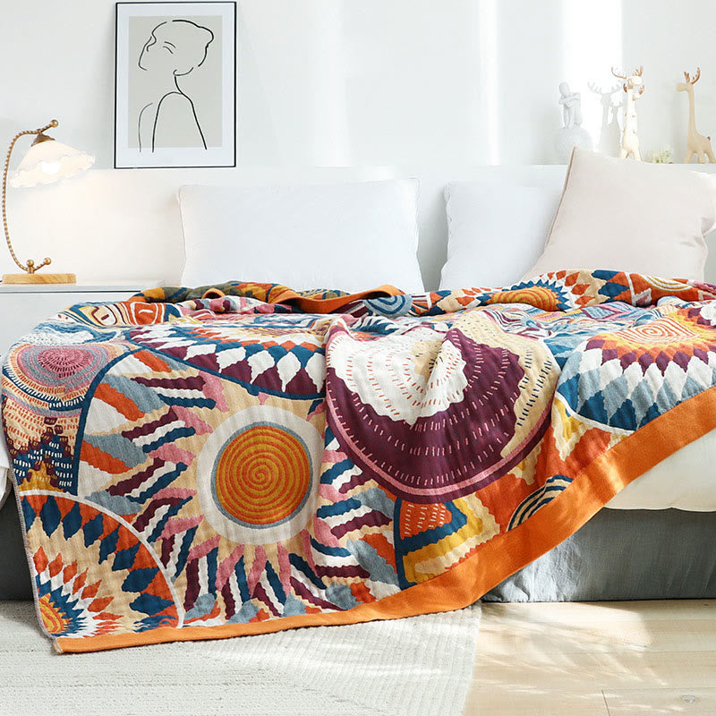 Nordic Throw Blanket Reversible Sofa Towel