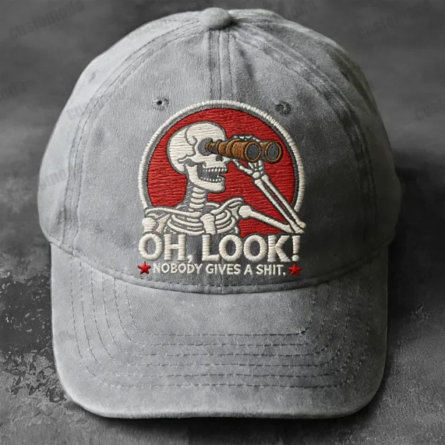 Oh Look Nobody Gives A Sh*t Embroidery Cap
