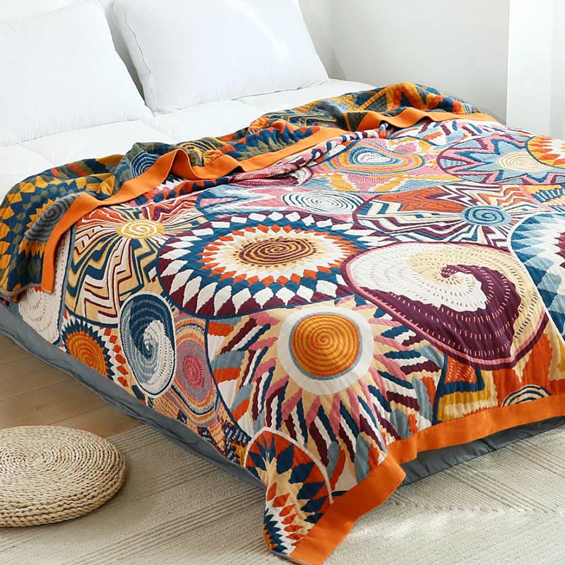 Nordic Throw Blanket Reversible Sofa Towel