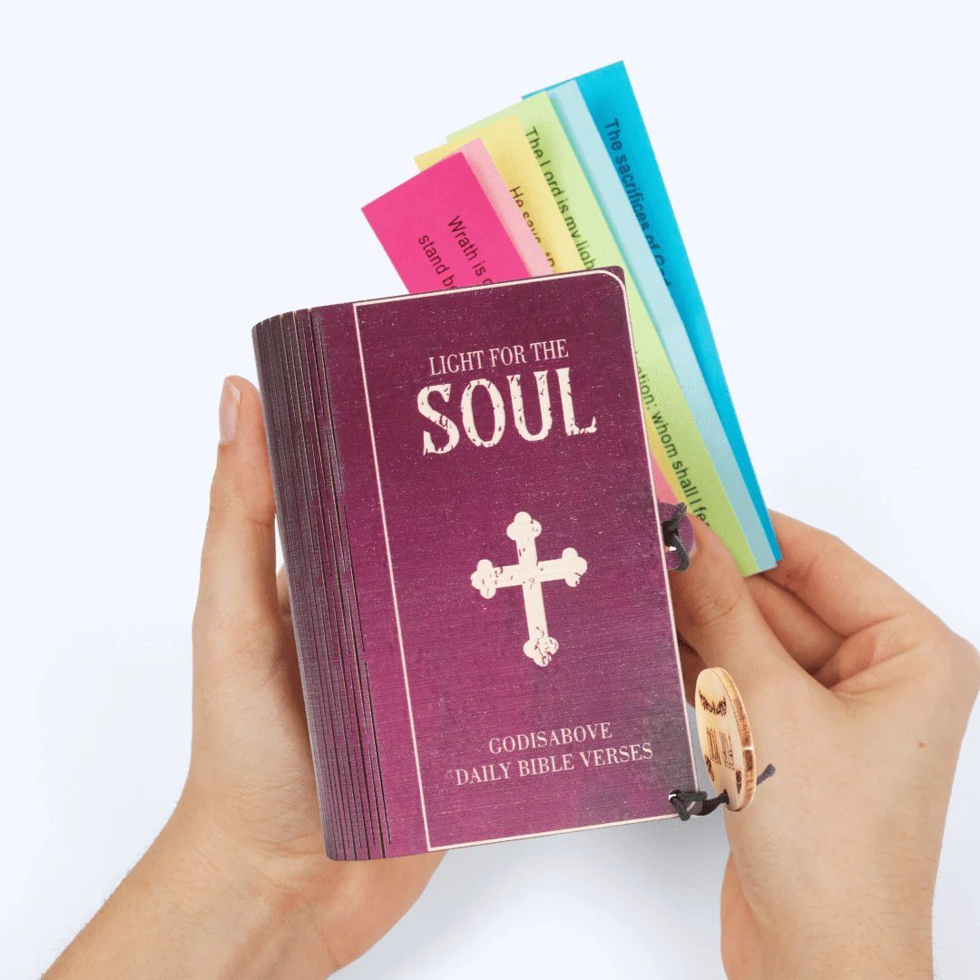 🔥Limited Time Discount🎁 - ✝️Handmade Wooden Bible Verses Box - Daily