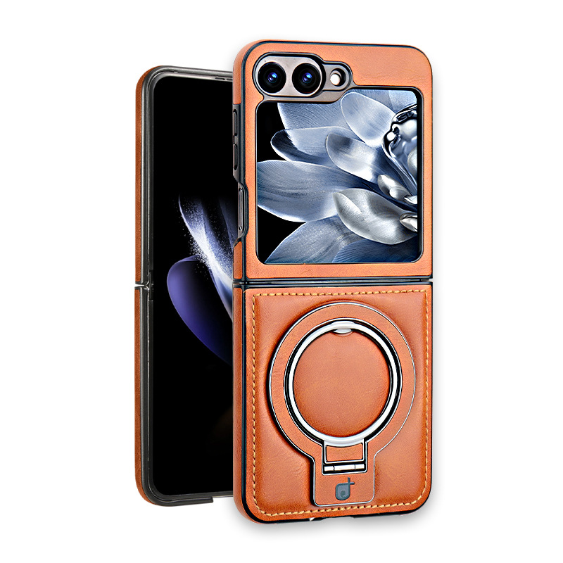 Premium PU Leather MagSafe Stand Case For Samsung Flip Series