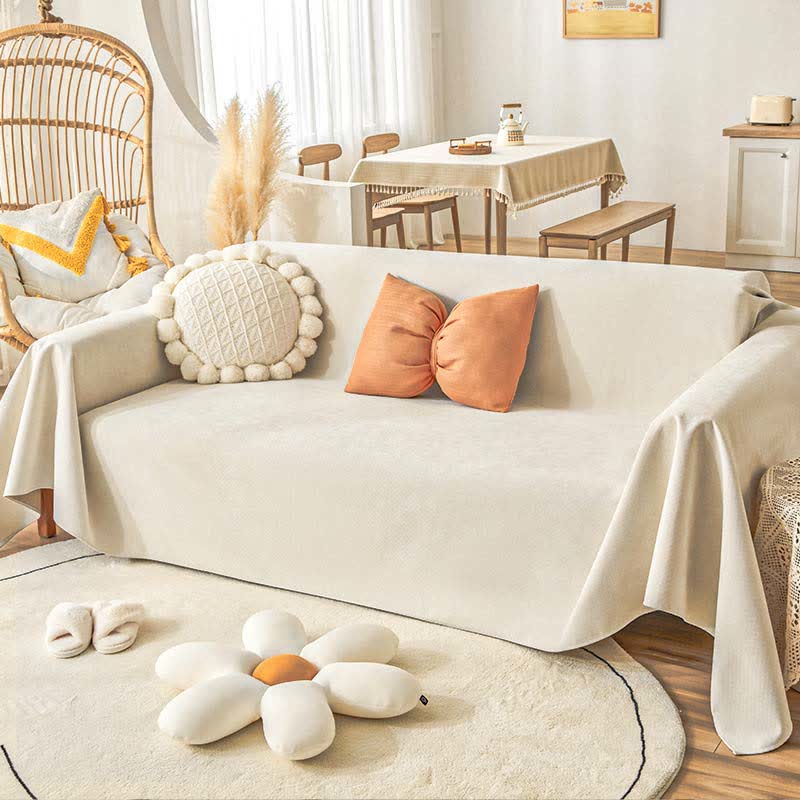 Pure Color Waterproof Pet Couch Cover