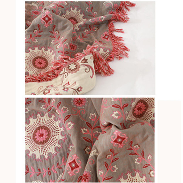 Ownkoti Retro Sofa Cover Cotton Reversible Blanket - image 14