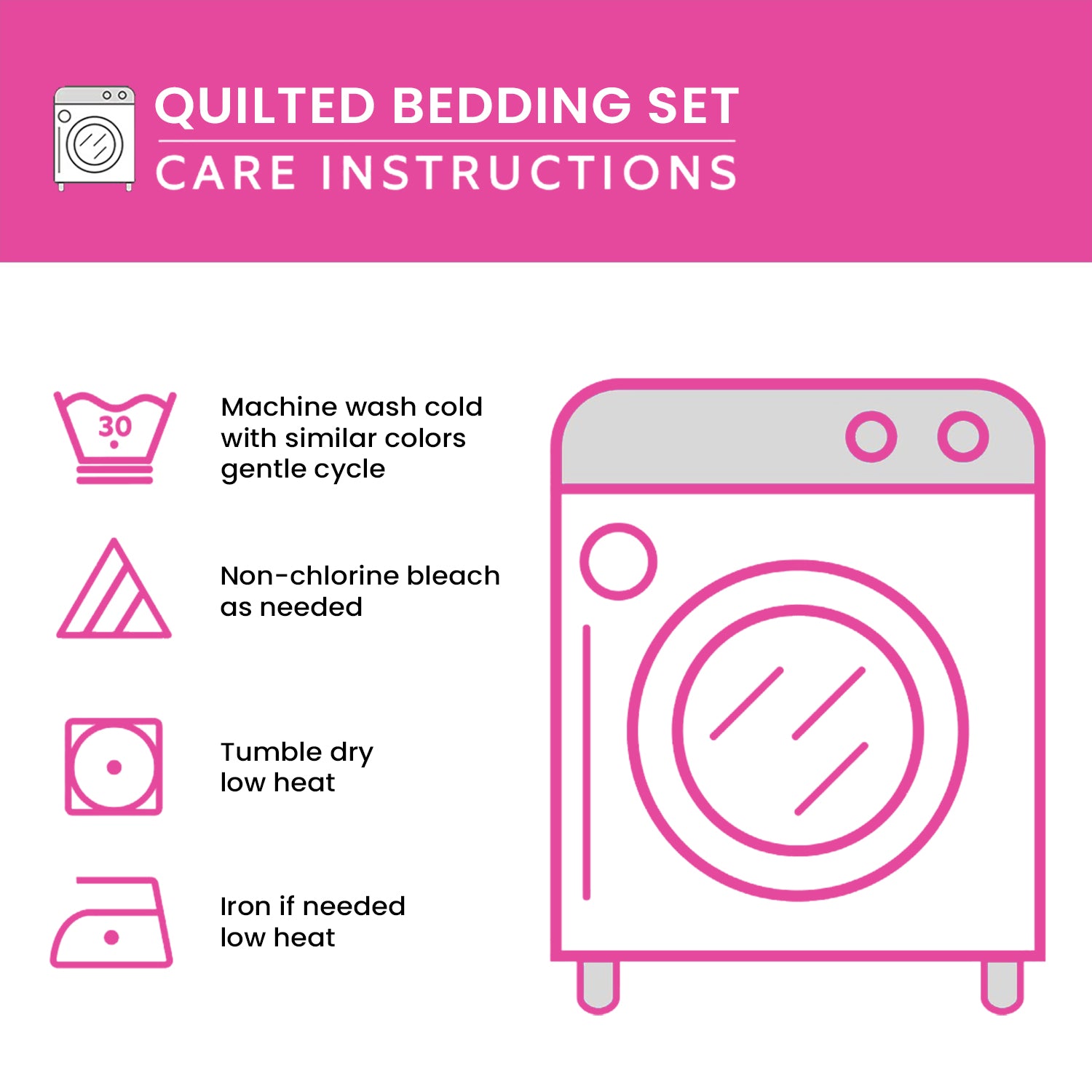 Freedom Star Pattern 3-Piece Quilted Bedding Set