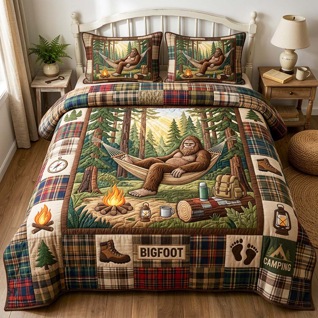 Hammock Bigfoot 3-Piece Quilted Bedding Set