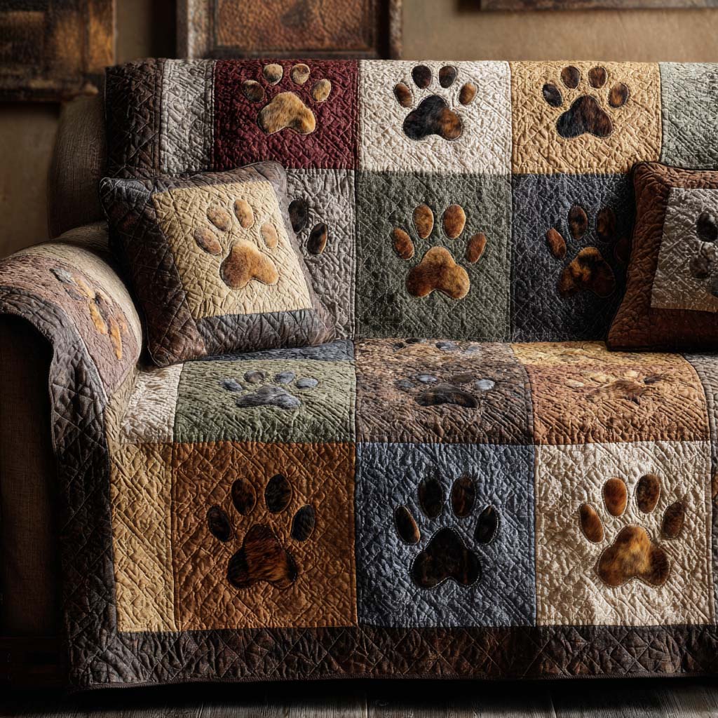 Home Paws Quilted Sofa Cover