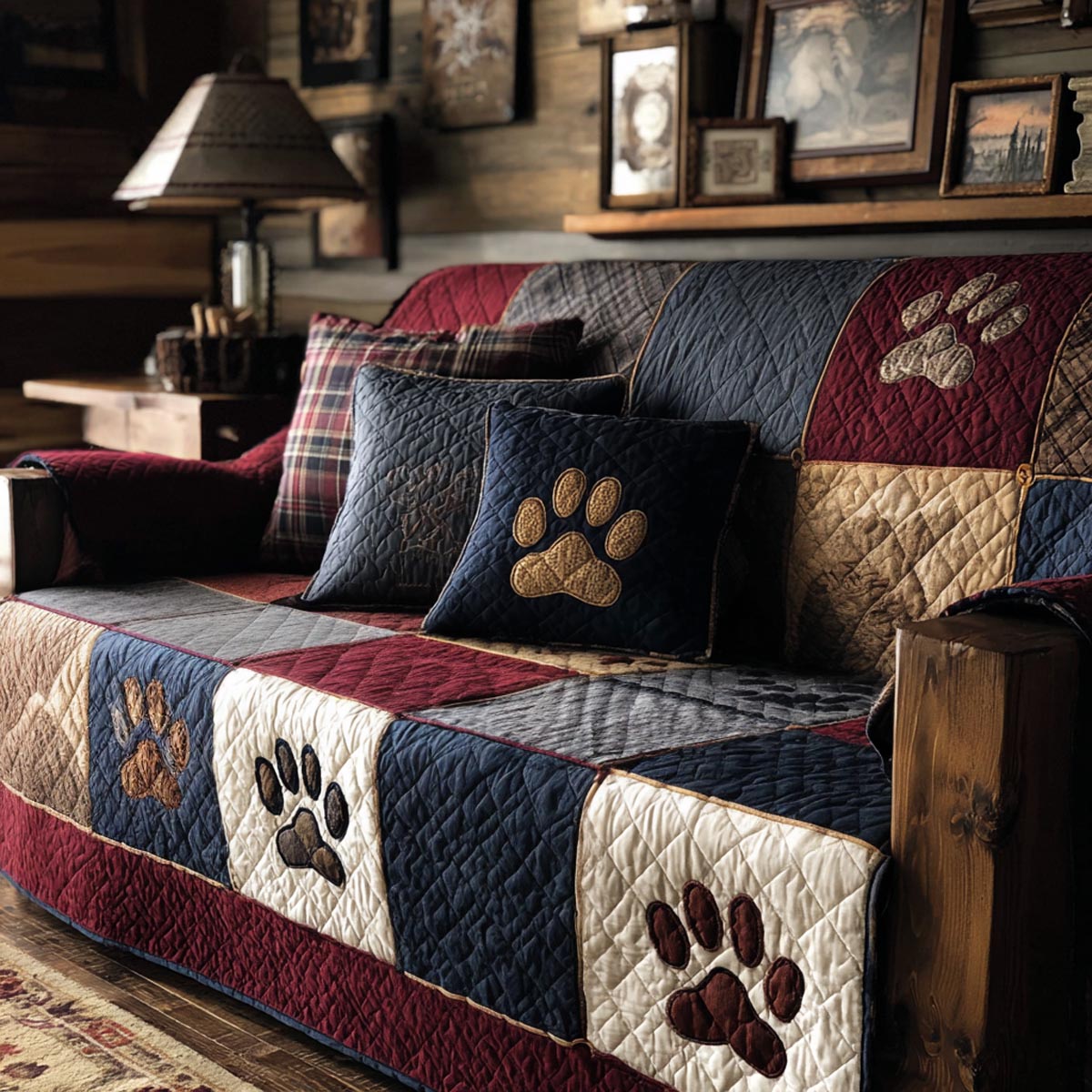 Loving Paws Quilted Sofa Cover