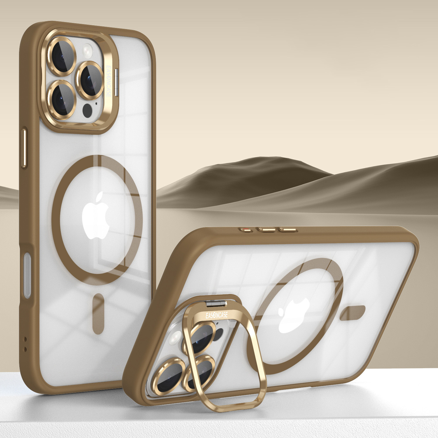 Lens Invisible Holder Magnetic Phone Case for IPhone